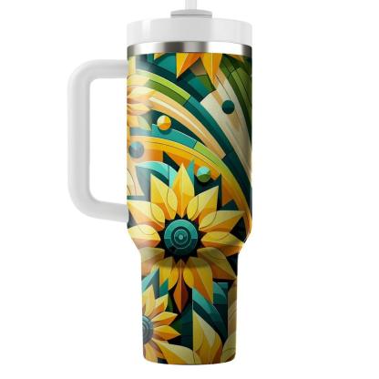 Dynamic Sunflower Design  Tumblers For Gifts