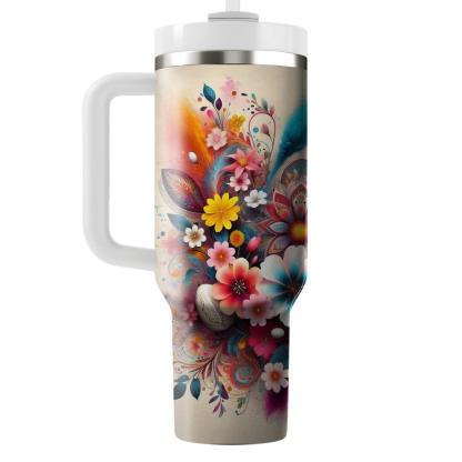 Cultural Blossoms - Spring Festival Of Colors  Tumblers With Lids