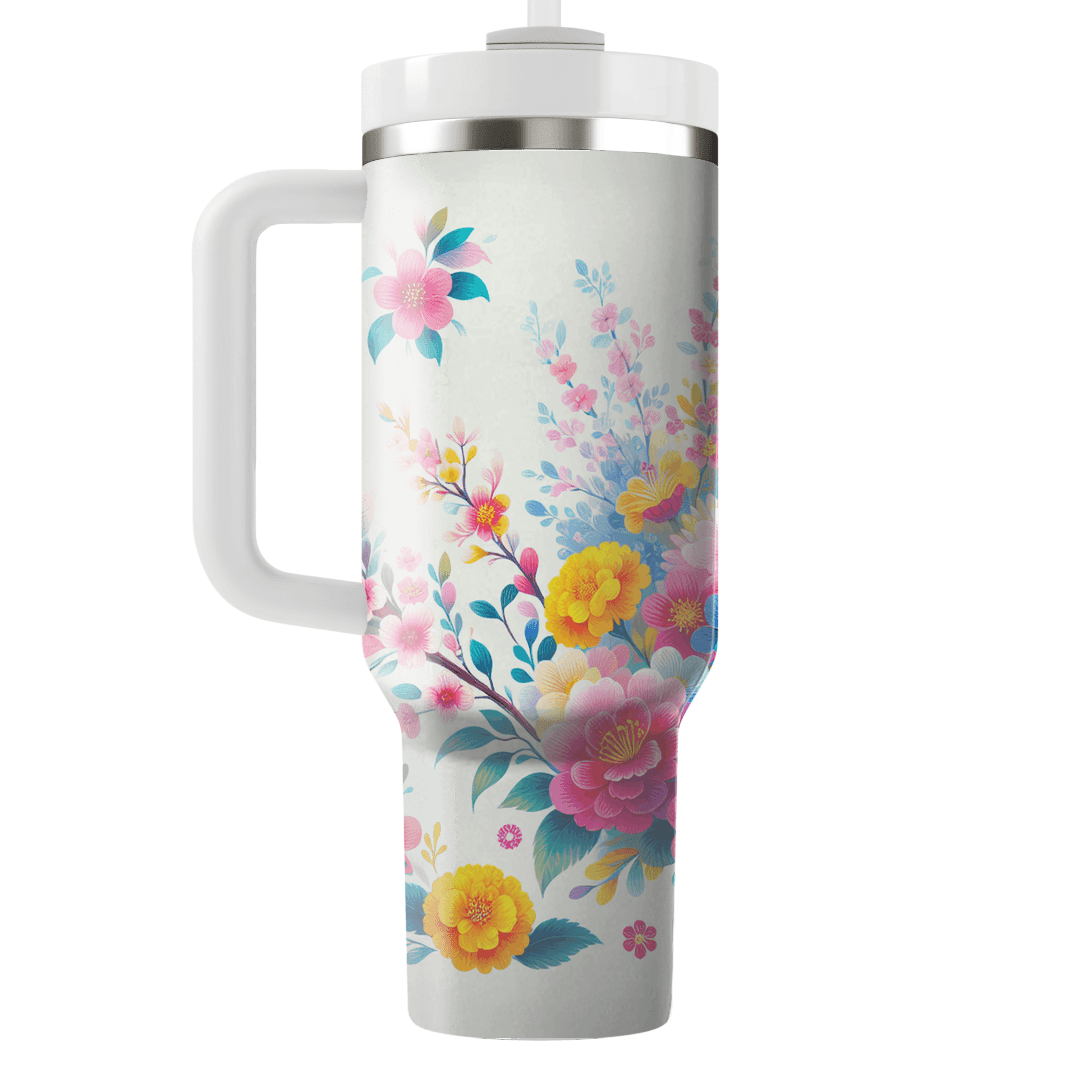 Joyful Bloom - International Flower Festivals  Travel Tumblers