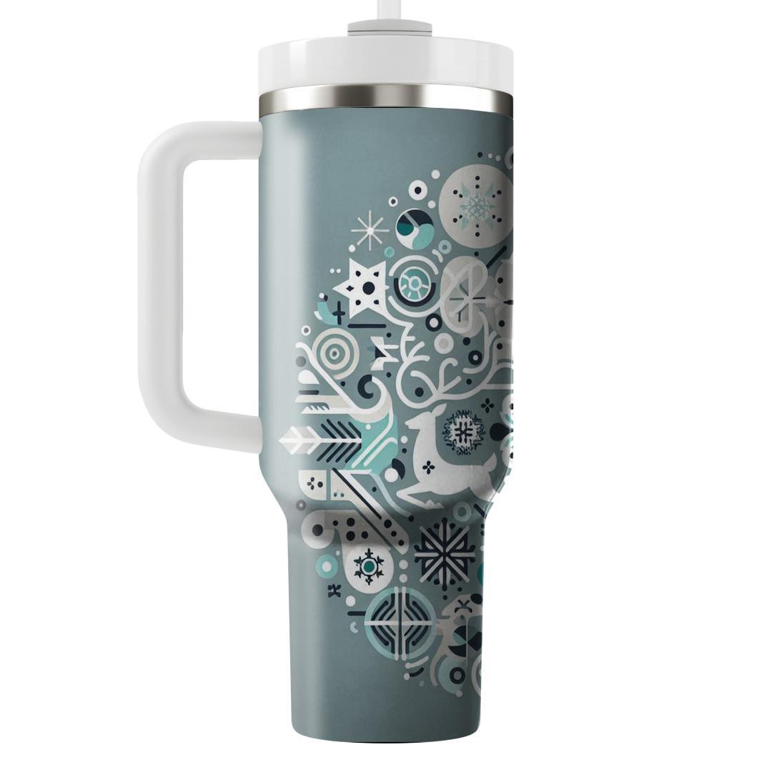 Winter Nordic Elegance  Unique Tumblers