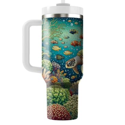 Adventurous Sea Turtle  Travel Tumblers