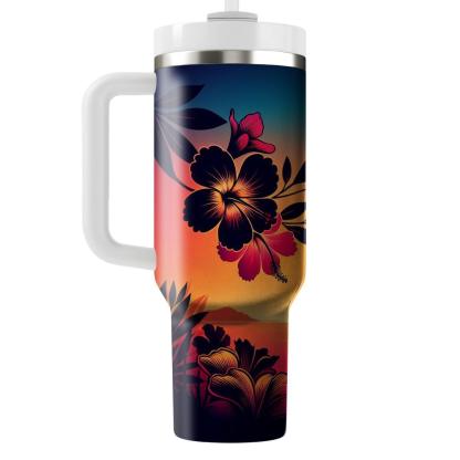 Dreamy Tropical Sunset  Insulated Tumblers