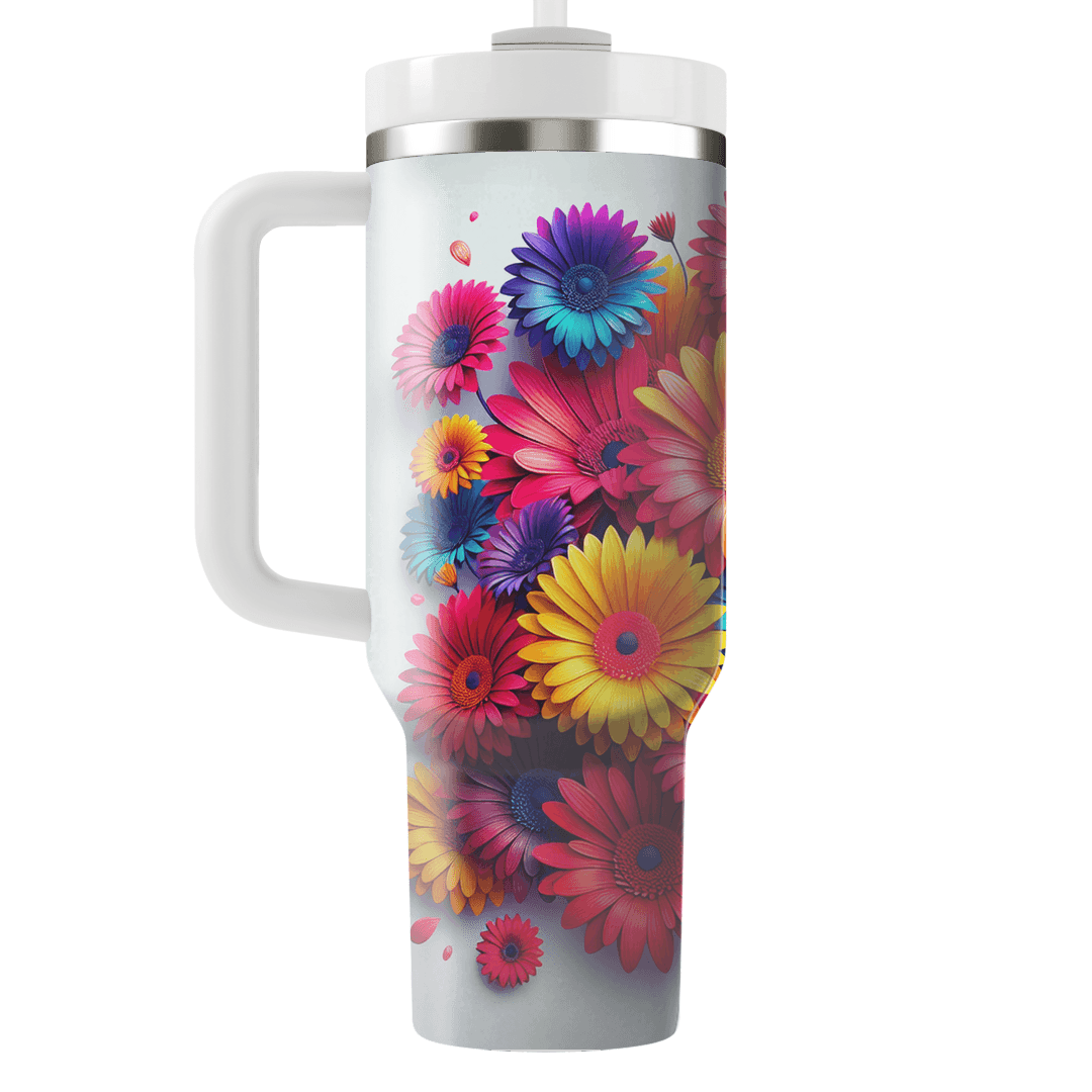 Joyful Gerbera Daisies  Custom Tumblers
