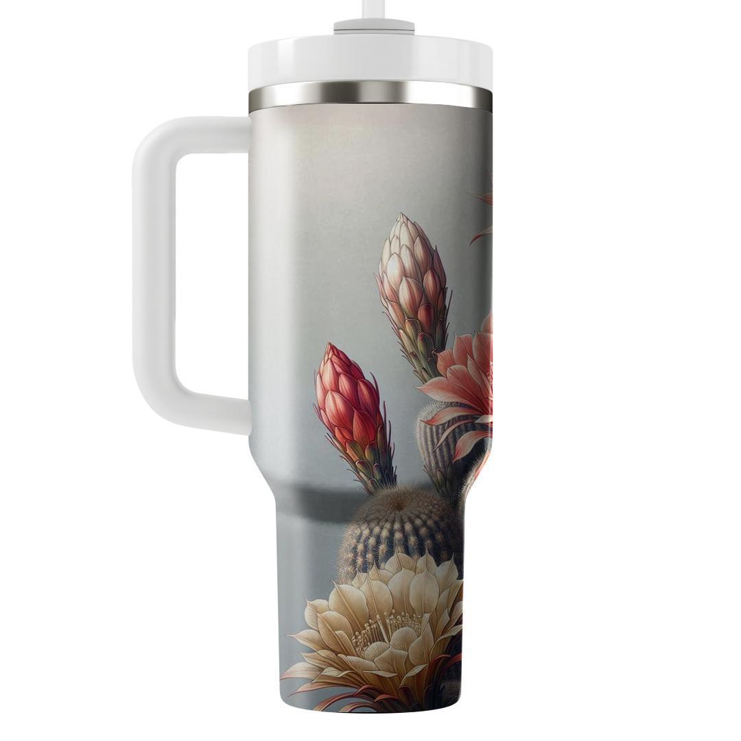 Cactus Flower Harmony  Insulated Tumblers