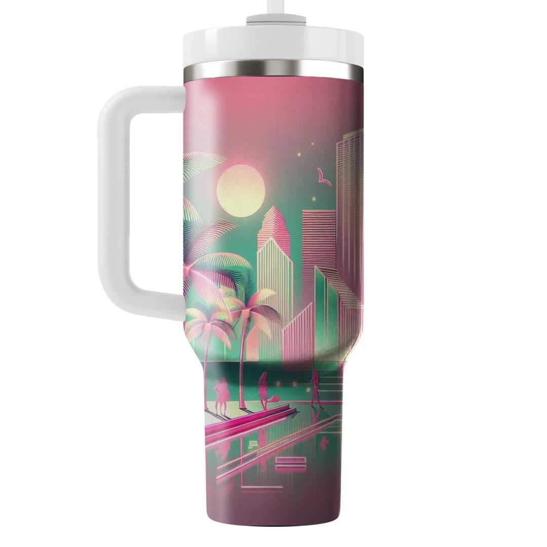 Miami Vice Glam  Unique Tumblers