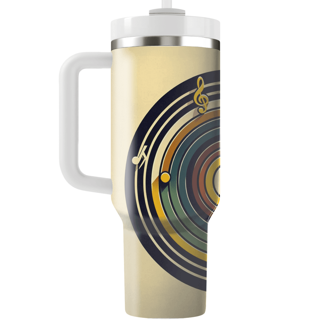 Retro Record Waves  Custom Tumblers