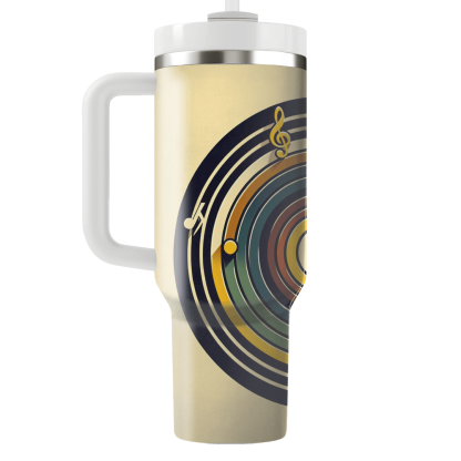 Retro Record Waves  Custom Tumblers
