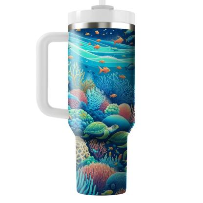 Summer Oceanic Adventure  Travel Tumblers