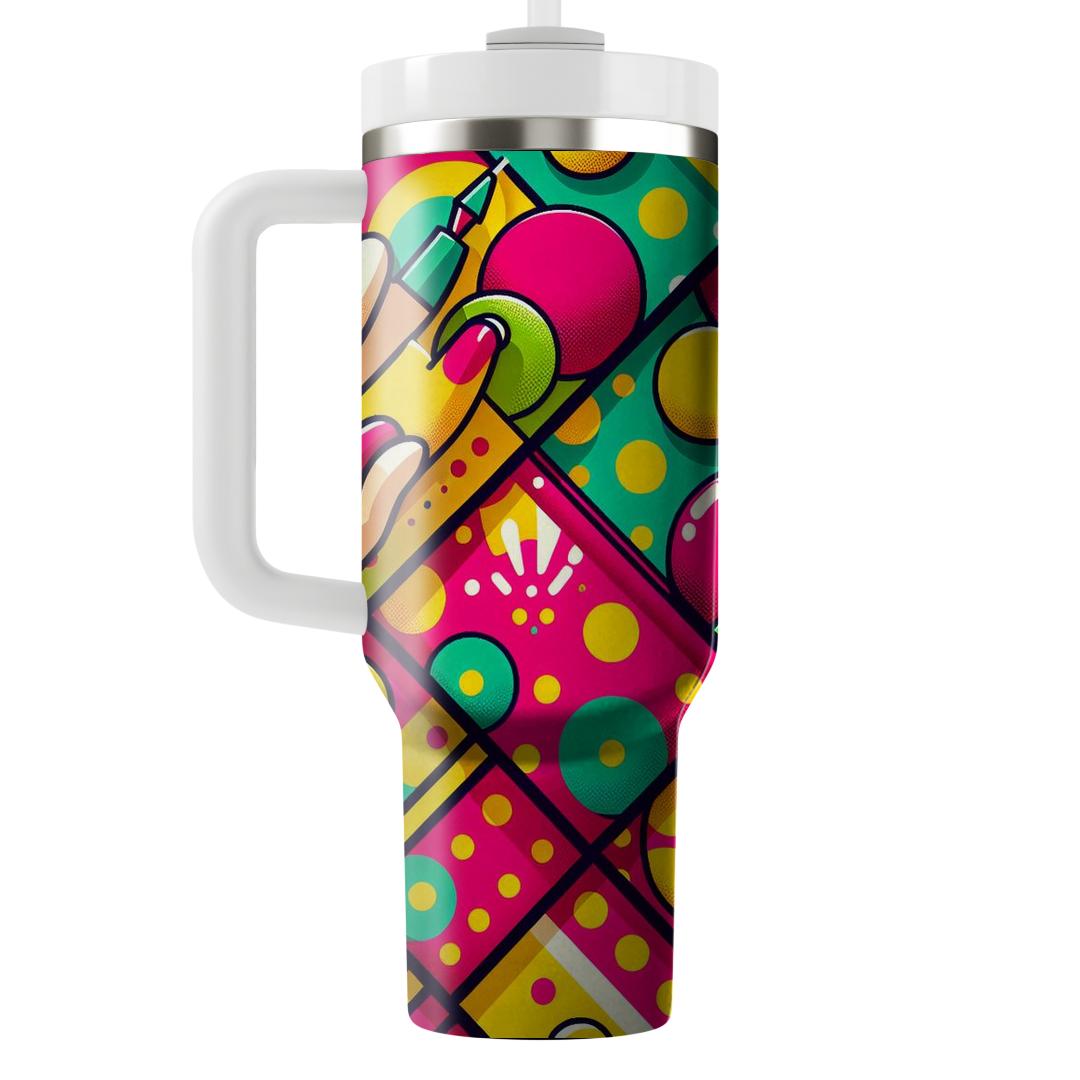 Abstract Polka Dot Jive Tumblers For Gifts