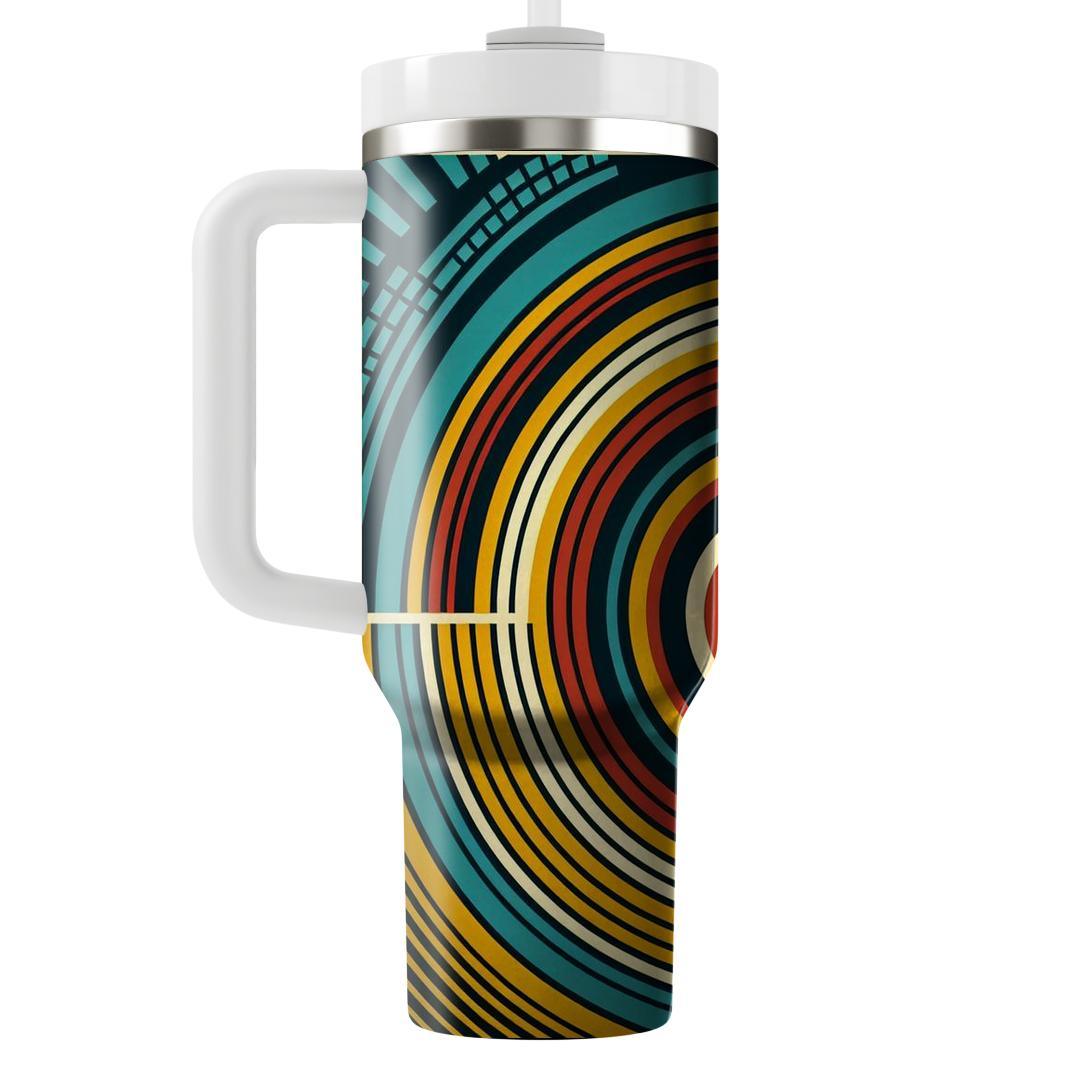 Retro Radial  Travel Tumblers