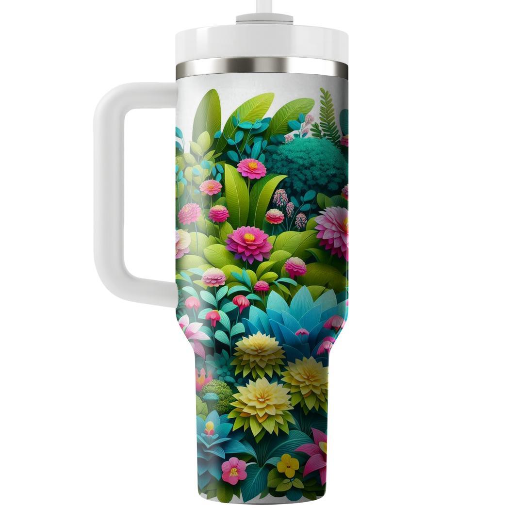 Summer Floral Escape  Tumbler Cups