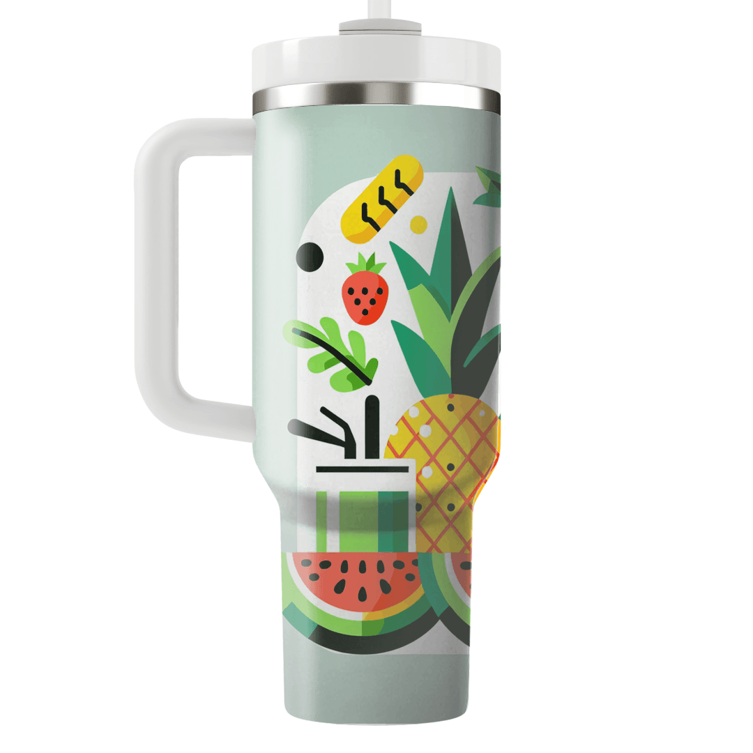 Tropical Fruit Fiesta  Tumbler Cups