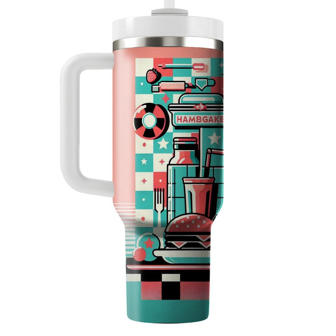Kitschy Retro Diner  Travel Tumblers