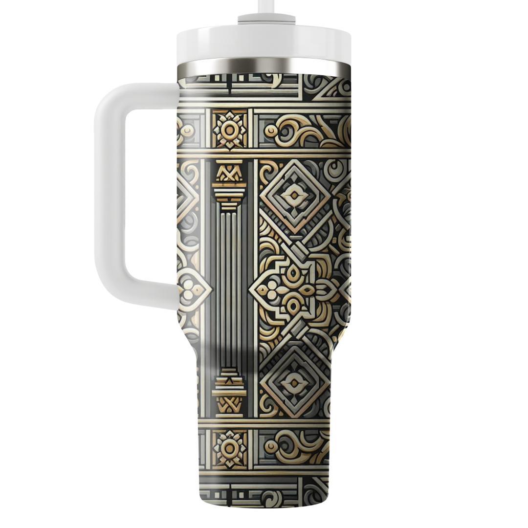 Elegant Geometric Frieze  Tumblers For Gifts