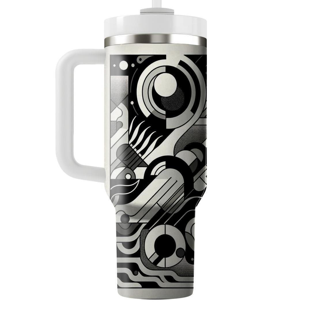 Abstract Monochrome Mirage  Tumblers For Gifts