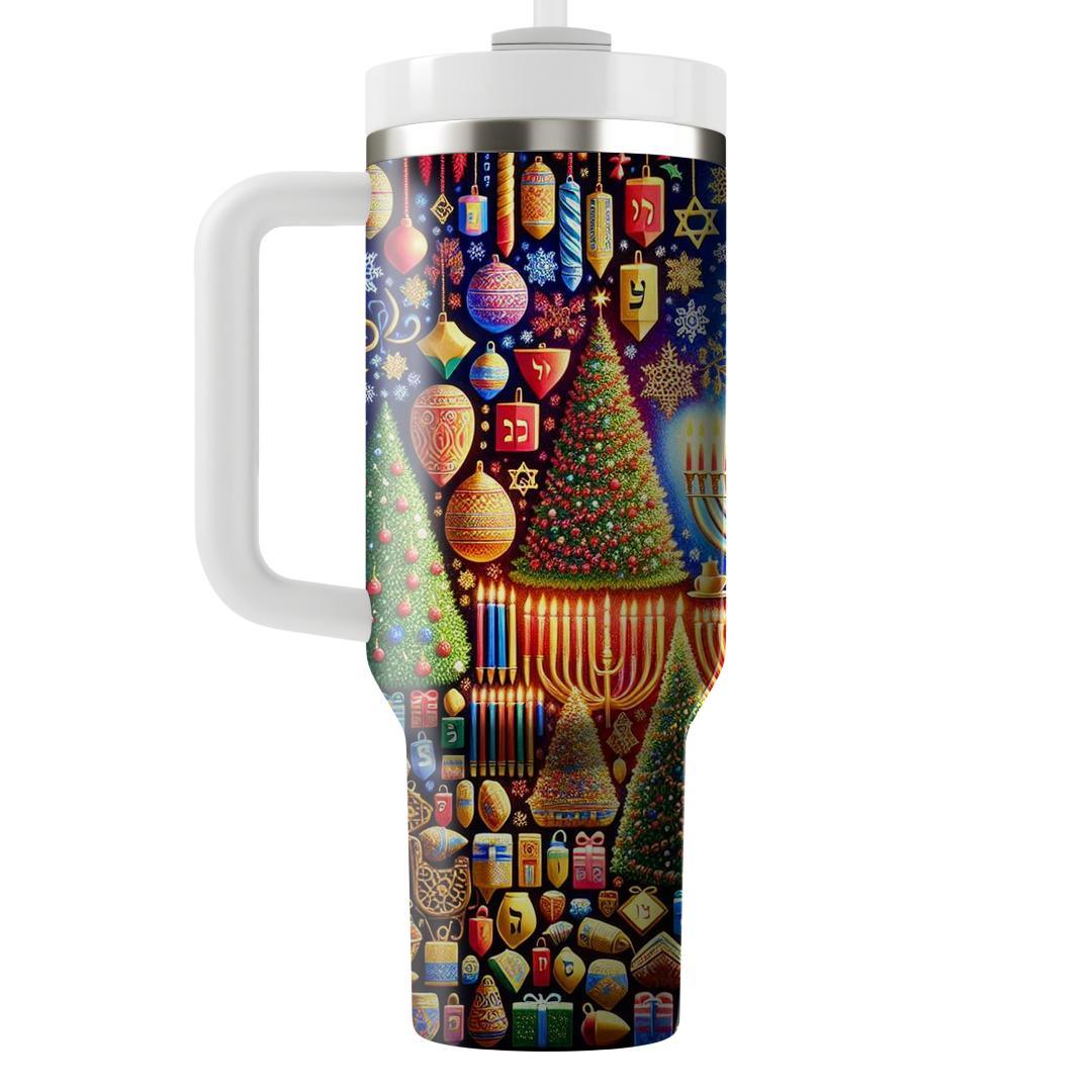 Cultural Fusion - Christmas And Hanukkah  Decorative Tumblers
