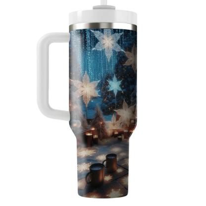 Ethereal Embrace - A Cozy Winter Festival  Tumbler Cups