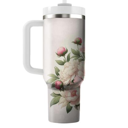 Blushing Peony Harmony  Insulated Tumblers