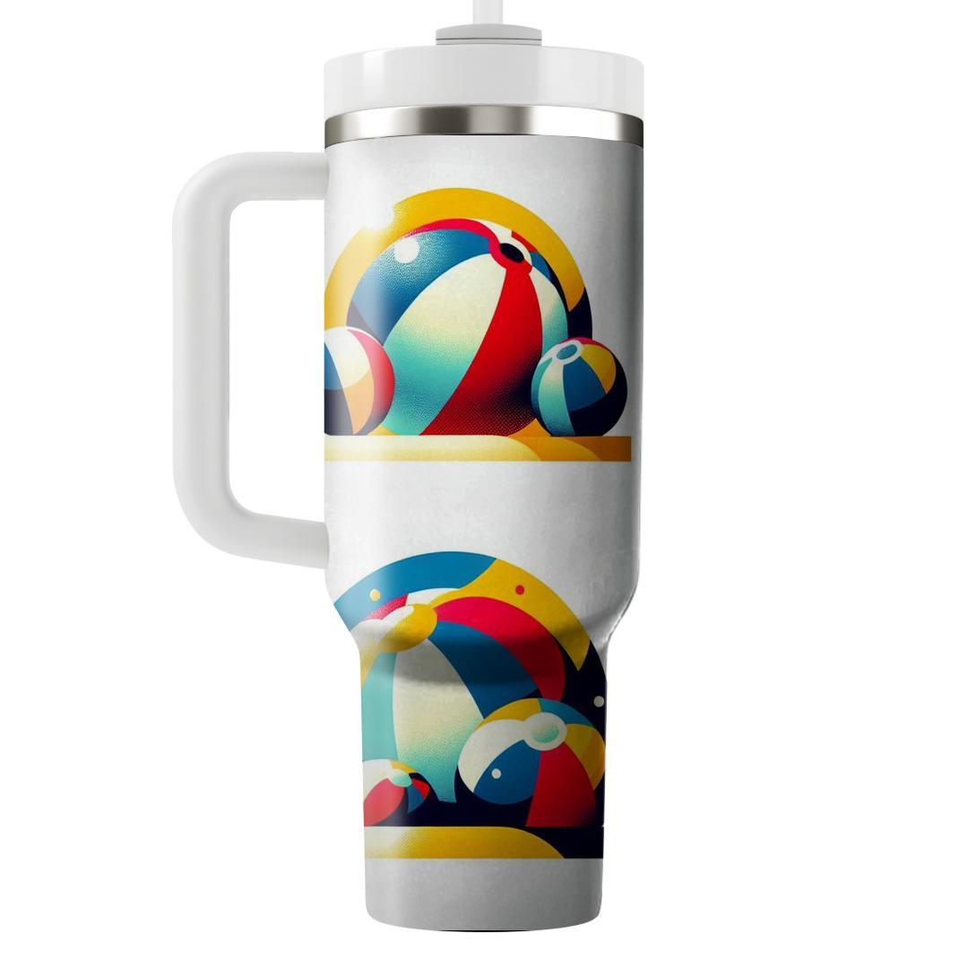 Lively Beach Balls  Tumblers With Lids