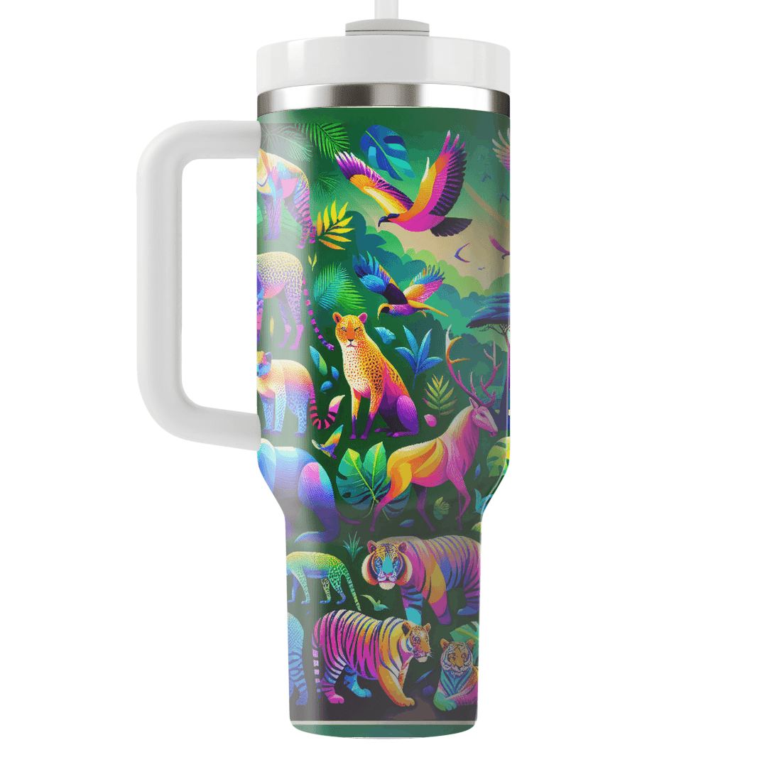 Neon Safari  Tumblers With Lids