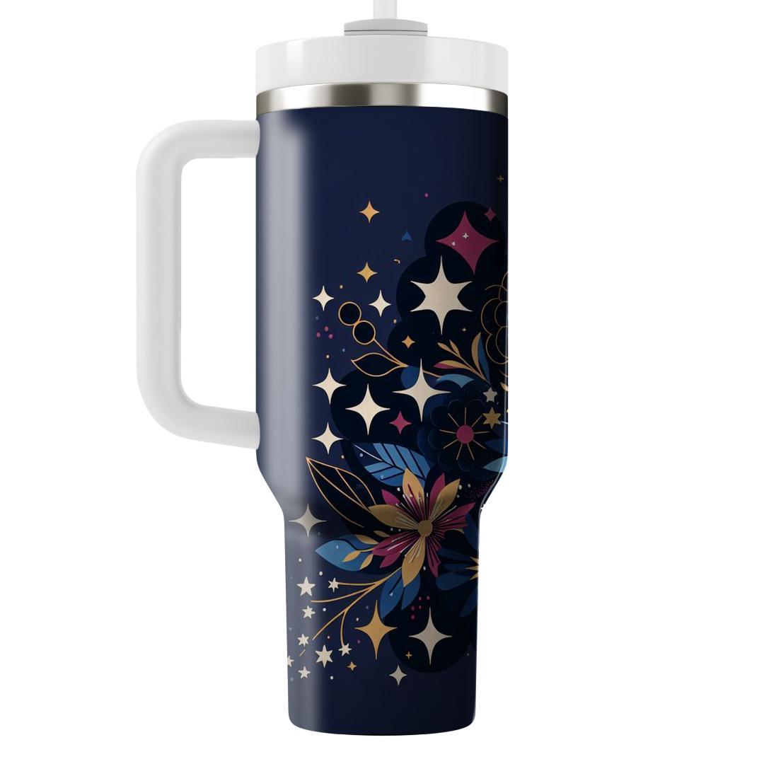 Cosmic Bloom  Unique Tumblers