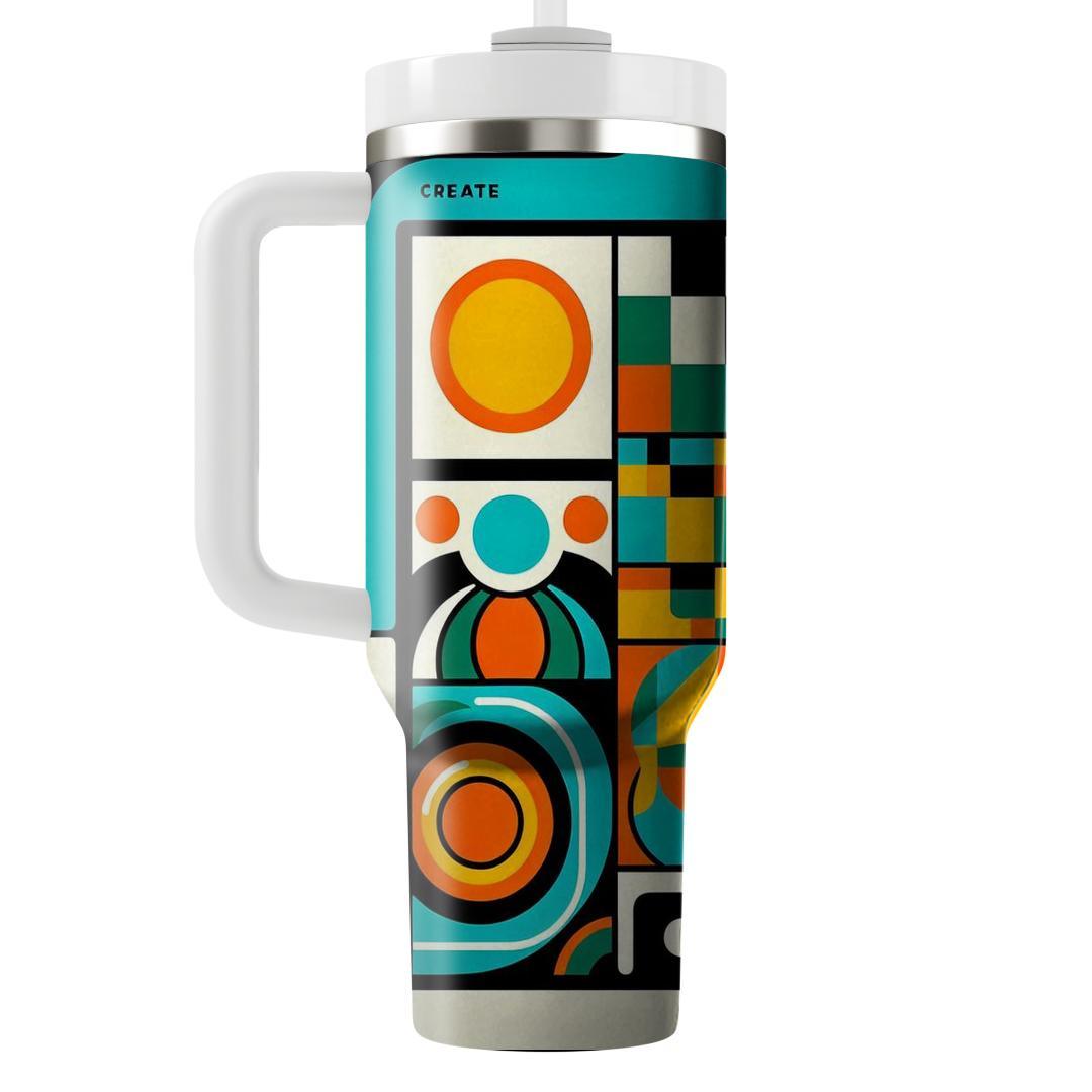 Classic 70s Checkered  Tumbler Cups