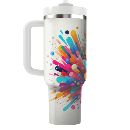 Playful Color Burst  Tumblers For Gifts