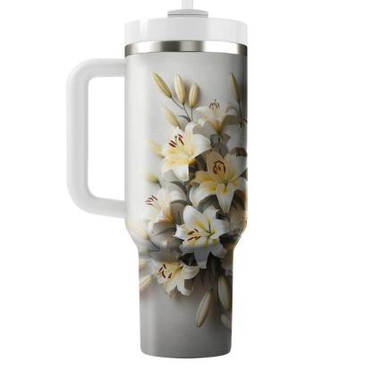 Ethereal Lily Cascade  Tumbler Cups