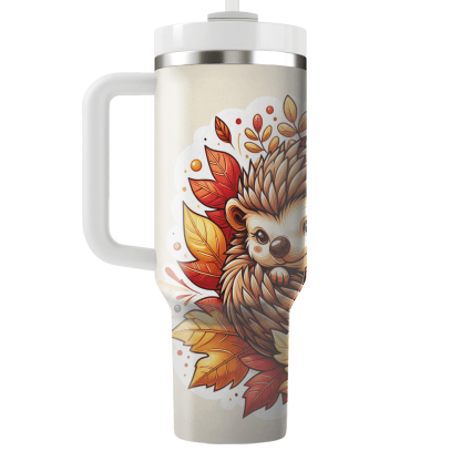 Charming Hedgehog Cuddle  Tumblers With Lids