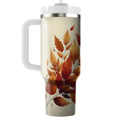 Autumn Leafy Retreat  Travel Tumblers