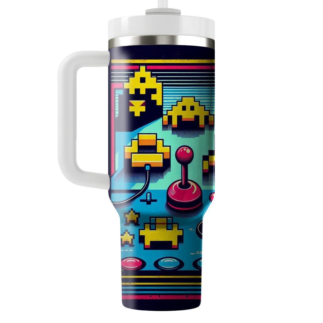 Retro Arcade Galore  Personalized Tumblers