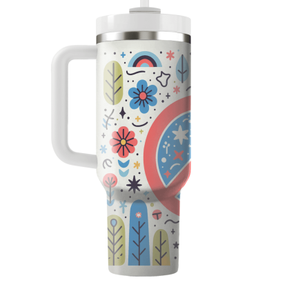 Funky Peace Sign Vibes  Custom Tumblers