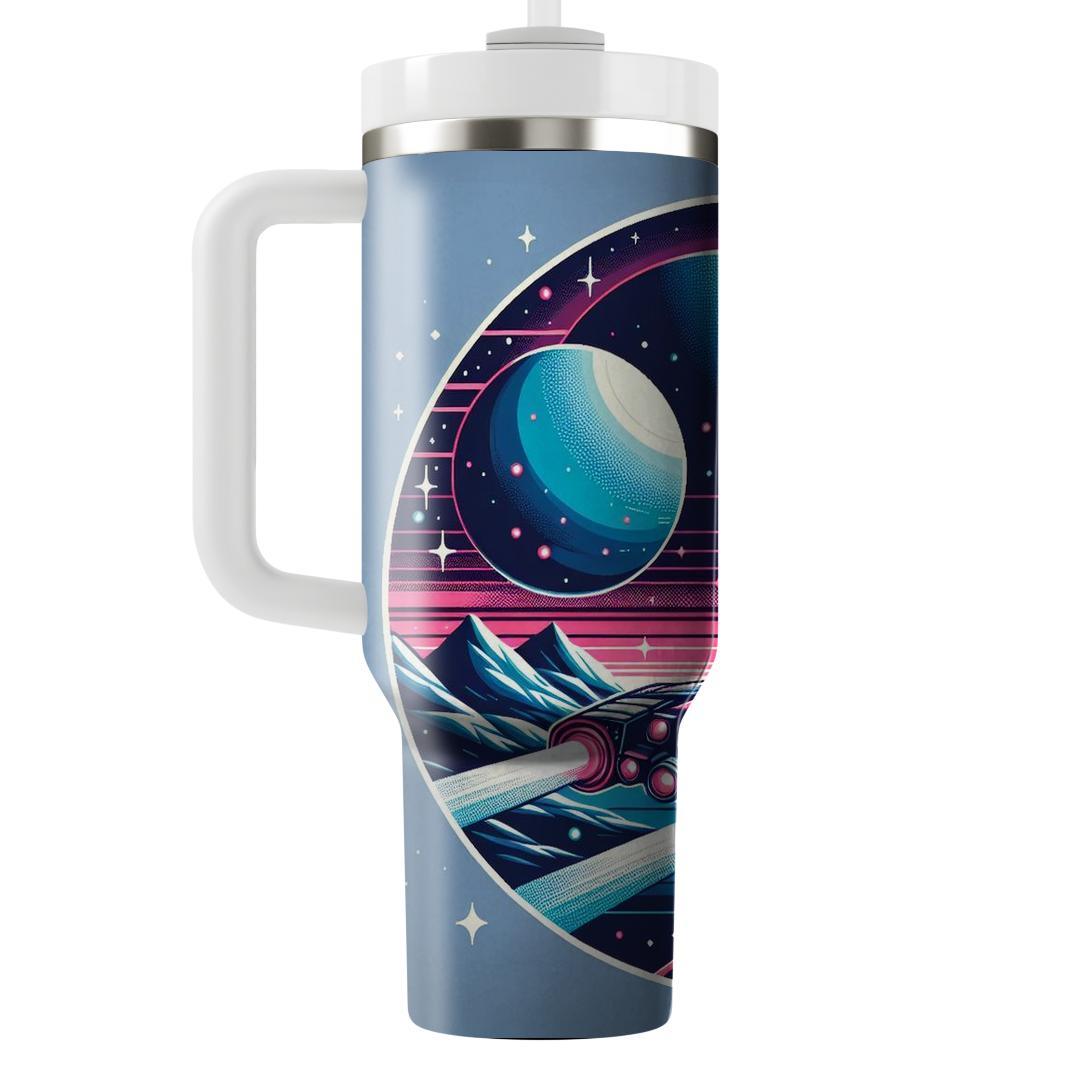 Retro Sci-fi Expedition  Personalized Tumblers
