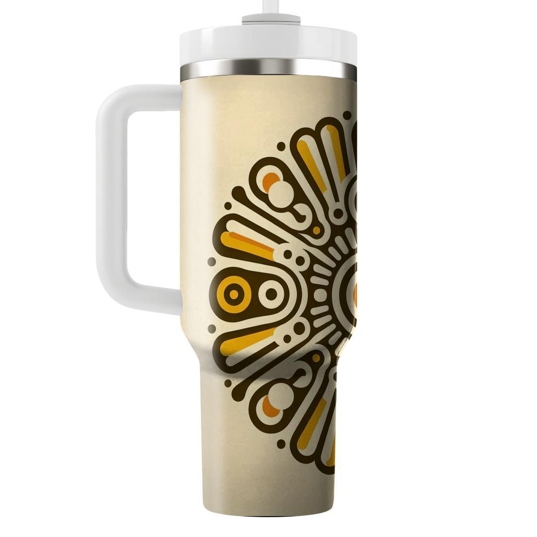 Sunburst Hippie Harmony  Unique Tumblers