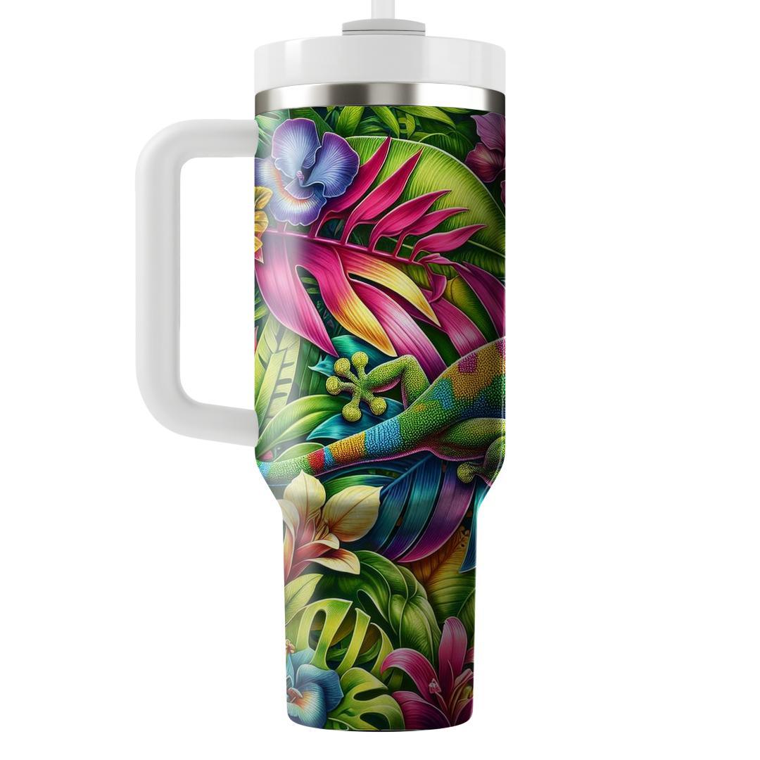 Artful Gecko Groove  Decorative Tumblers