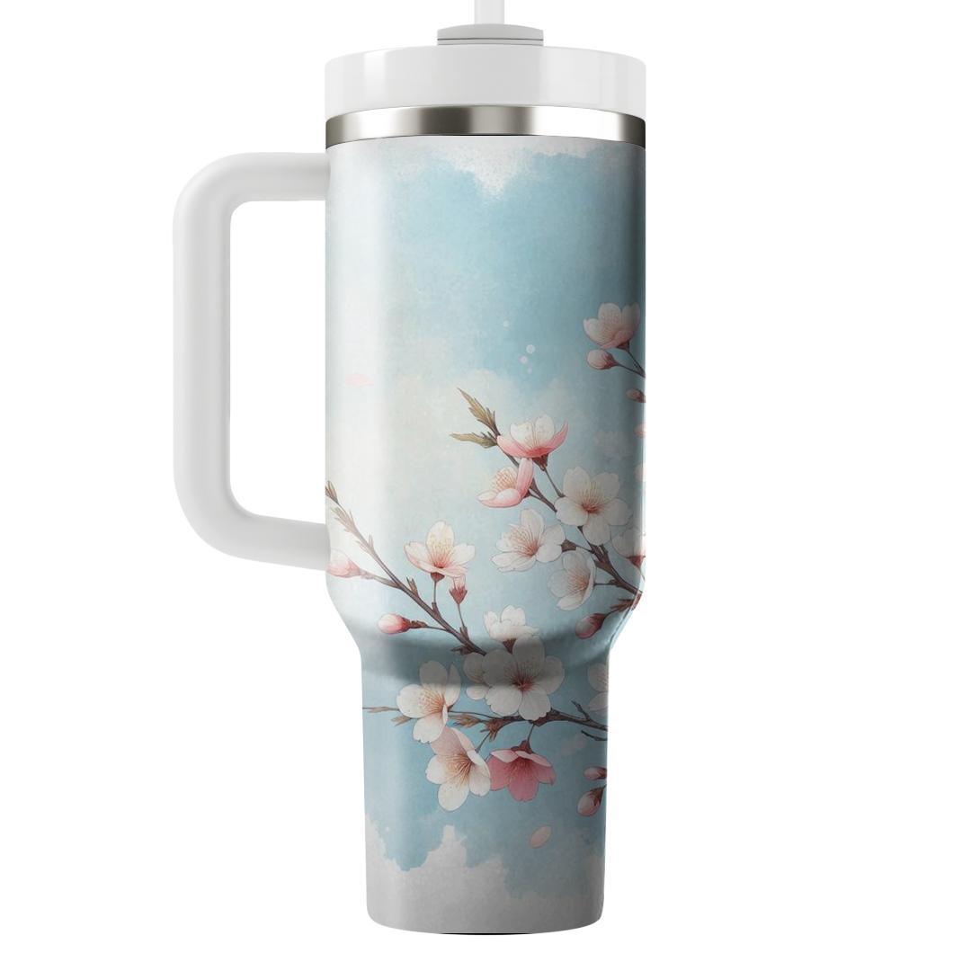 Spring Cherry Blossom Serenity  Decorative Tumblers