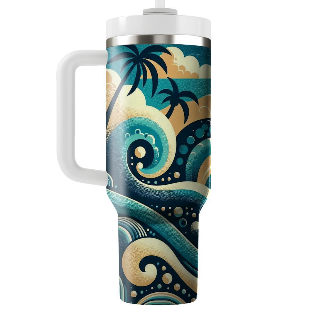 Cool Waves Beach  Unique Tumblers