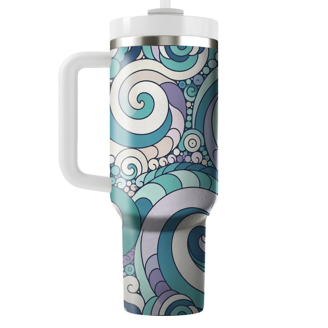 Harmonious Spiral Design  Travel Tumblers