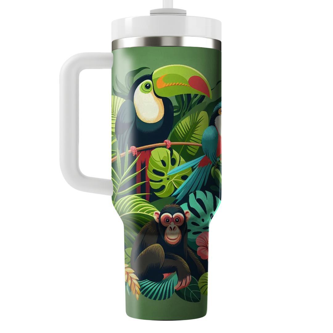 Funky Jungle Safari  Travel Tumblers