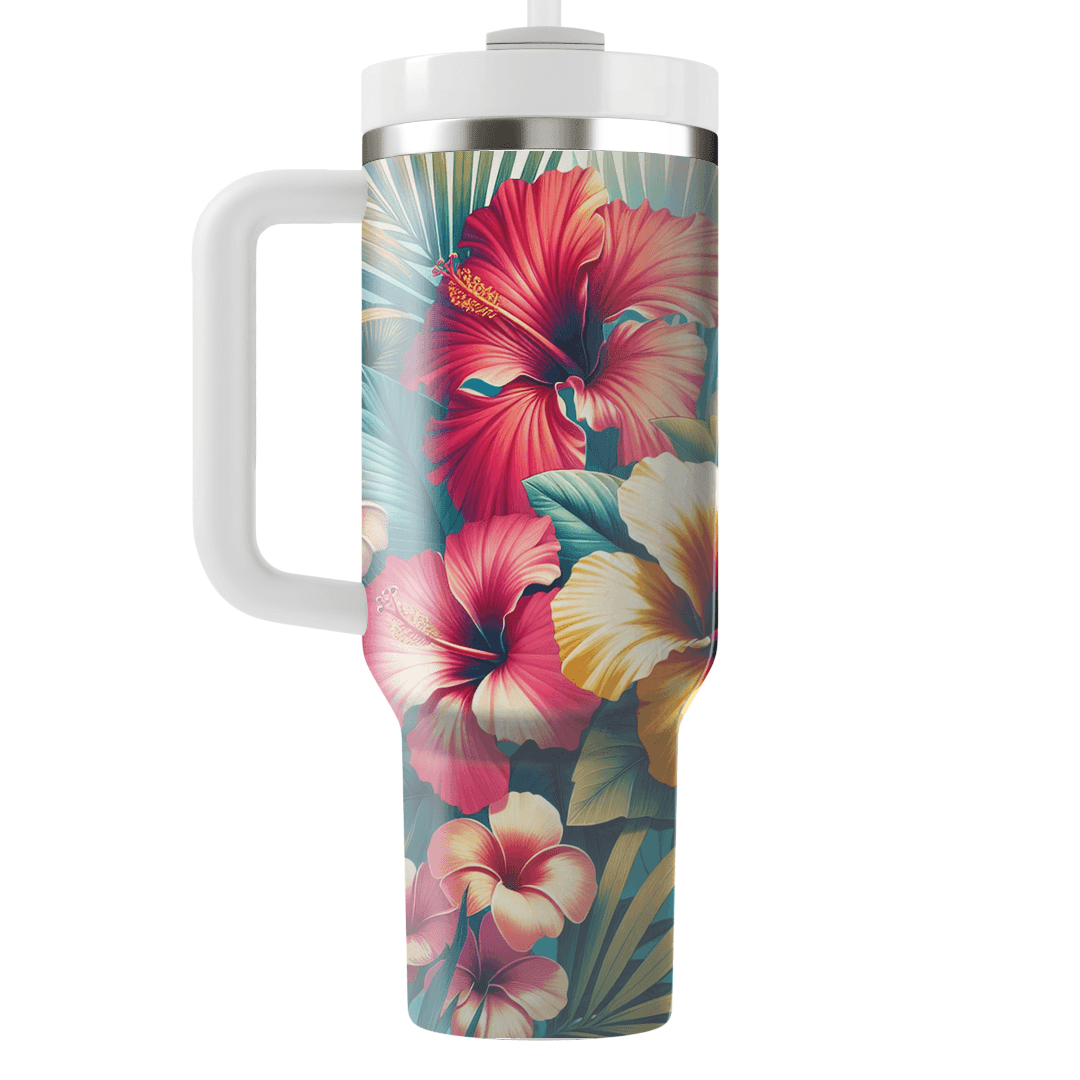Tropical Blooms Paradise  Travel Tumblers