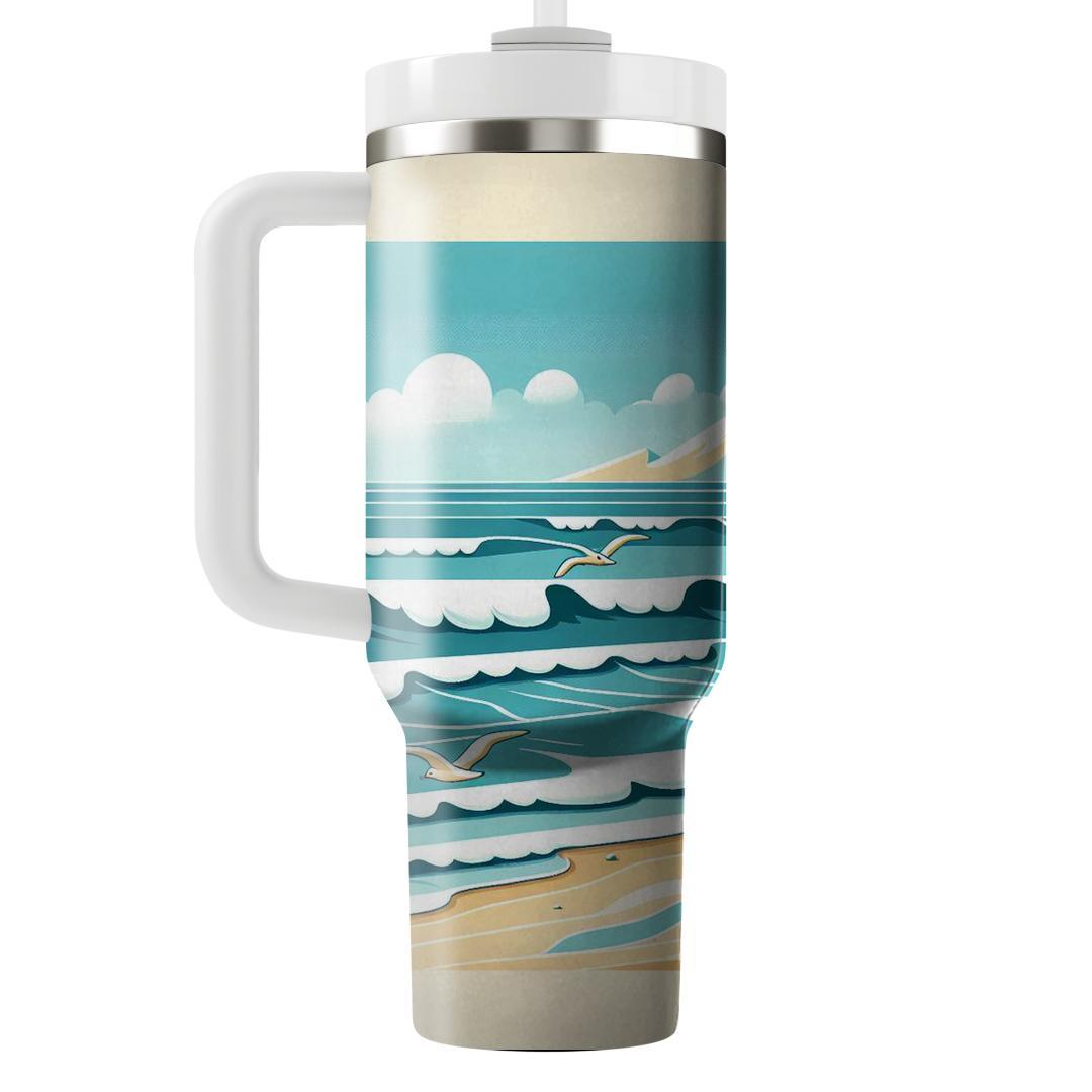 Summer Sandy Shores  Travel Tumblers