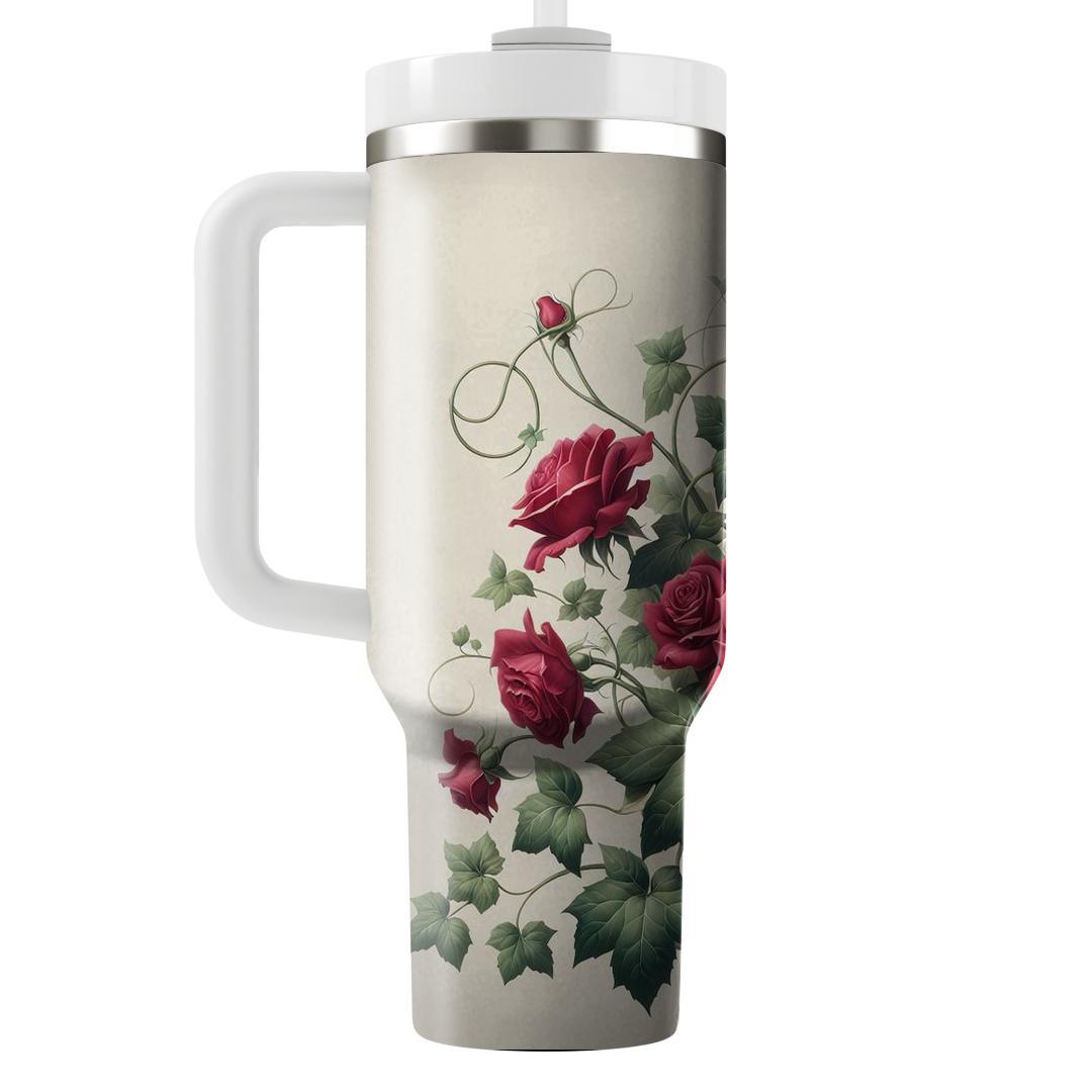 Elegant Ivy And Rose  Tumblers For Gifts