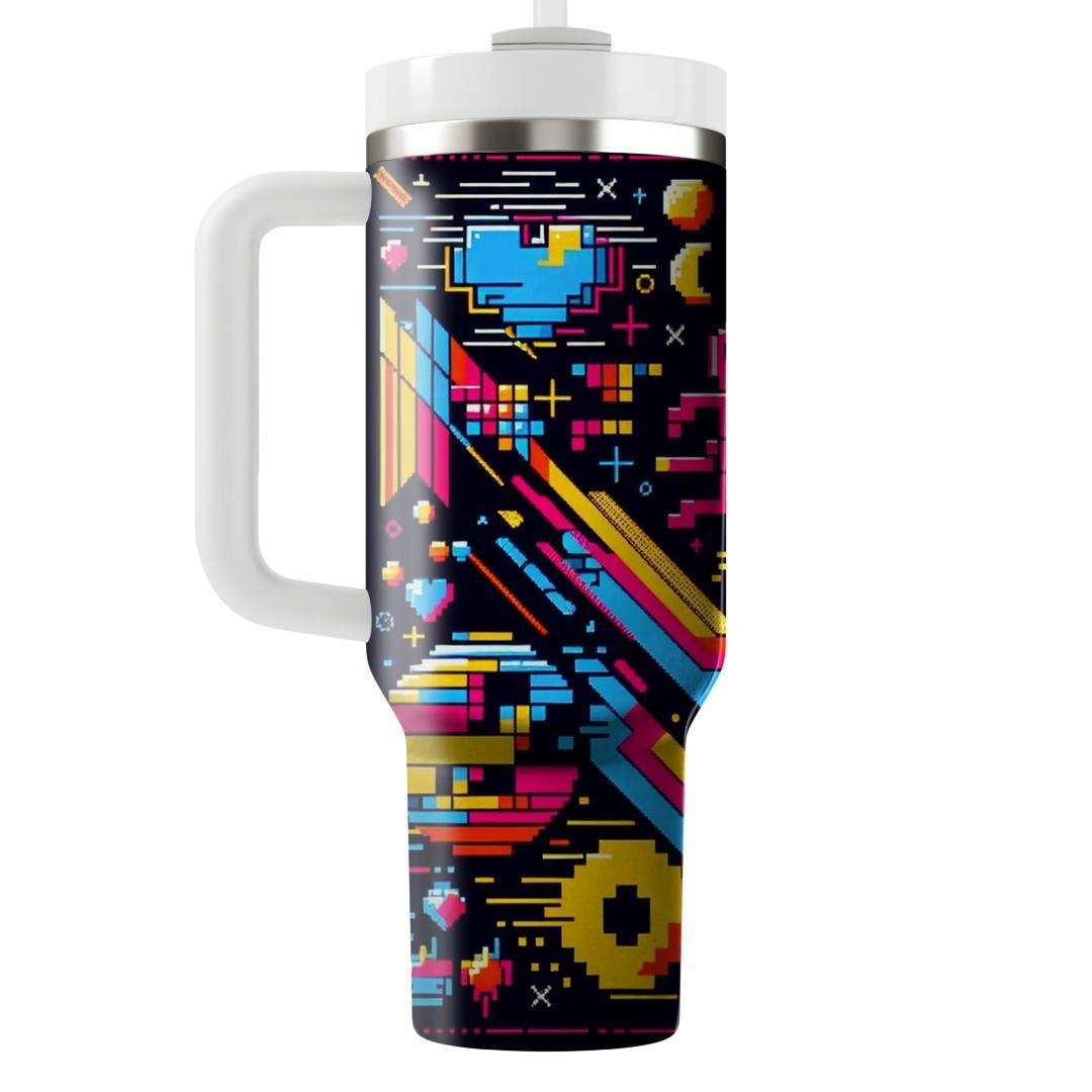 Retro Arcade Delight  Insulated Tumblers