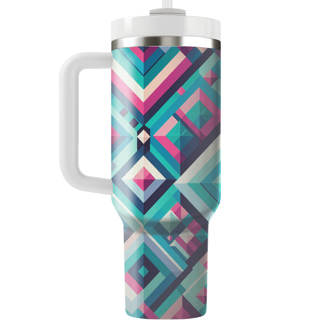 Diamond Mosaic Pattern  Insulated Tumblers