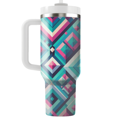 Diamond Mosaic Pattern  Insulated Tumblers