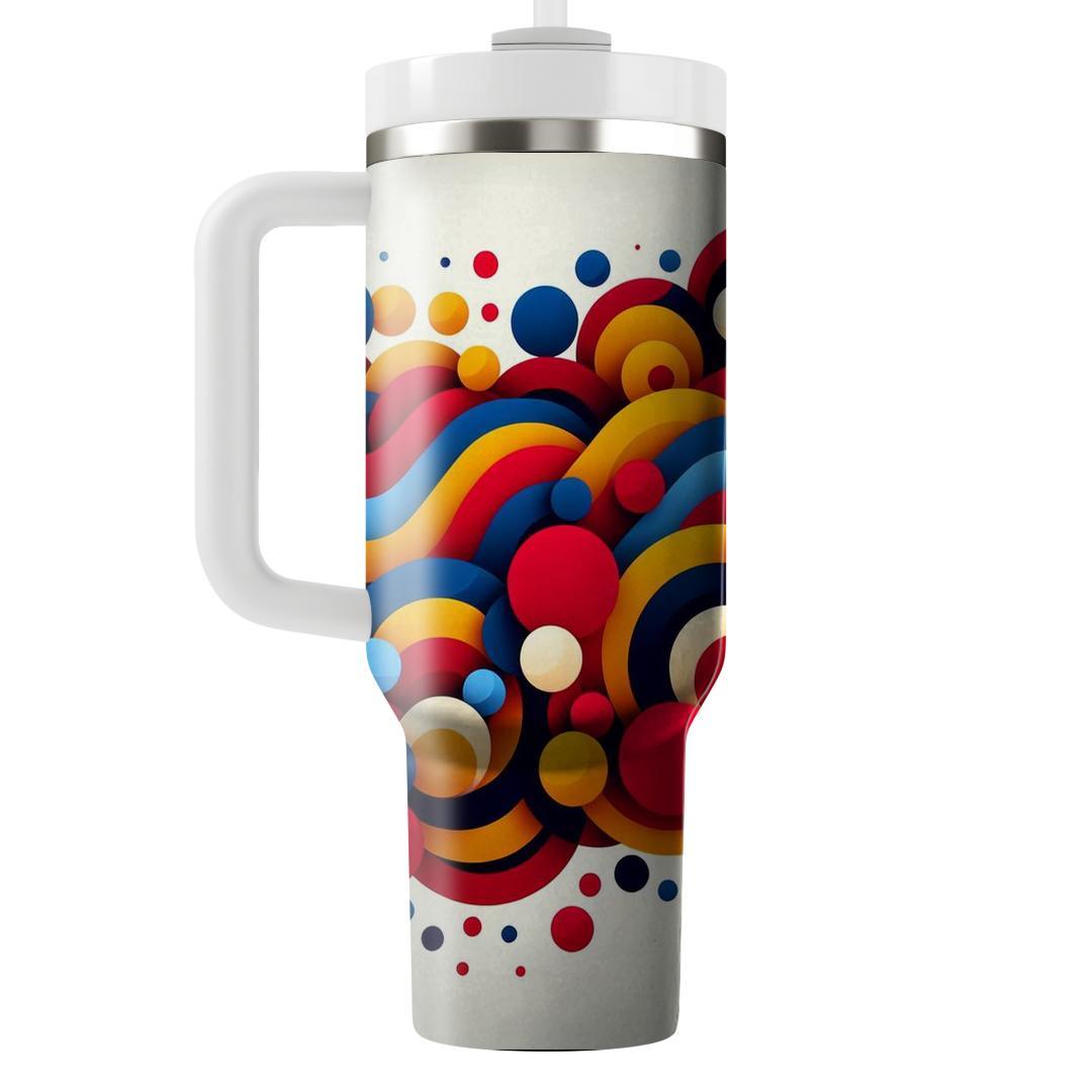 Artistic Abstract Circles  Decorative Tumblers