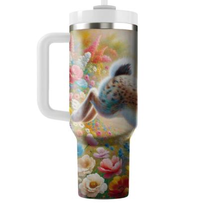 Energetic Rabbit Leap  Tumblers With Lids