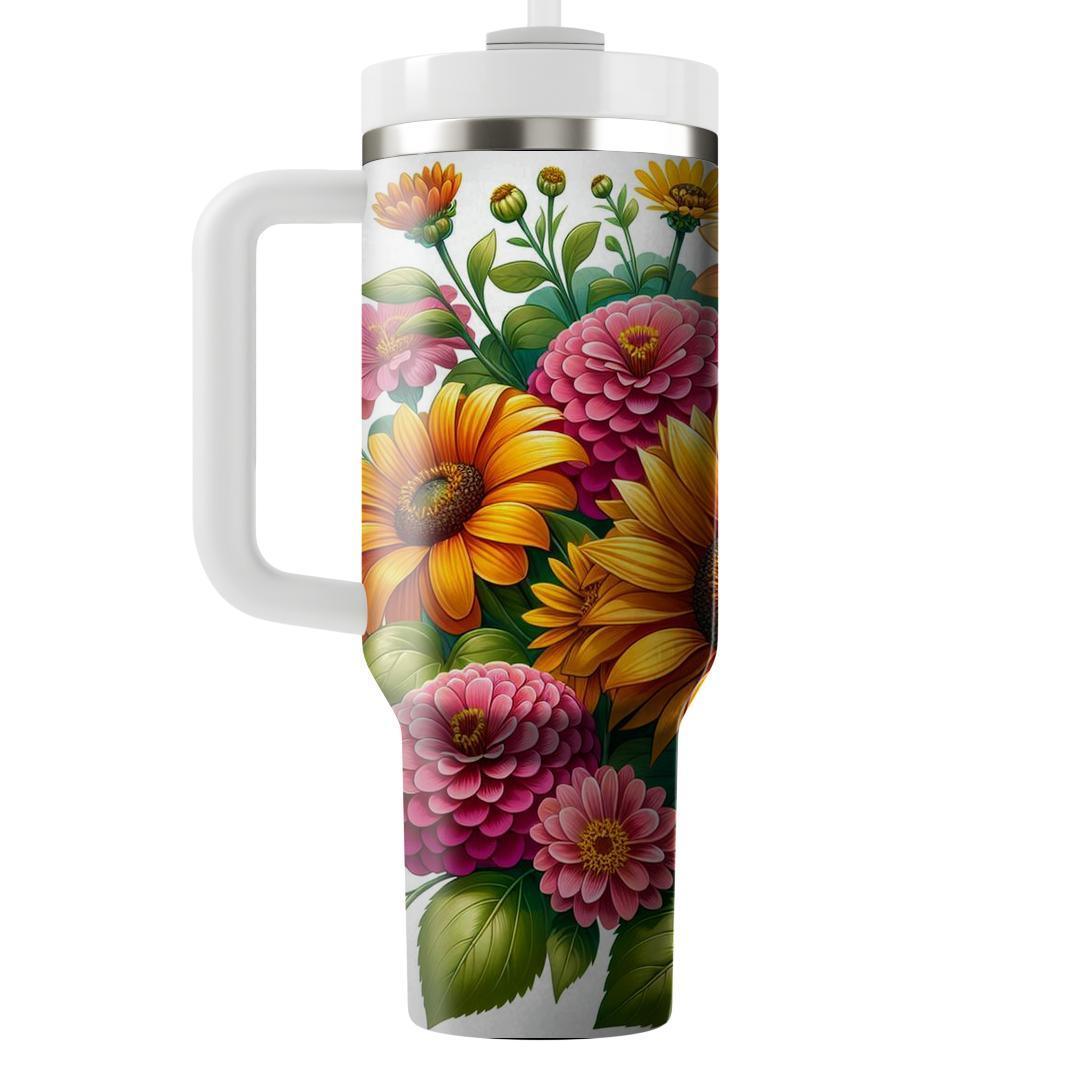 Vibrant Garden Celebration  Insulated Tumblers