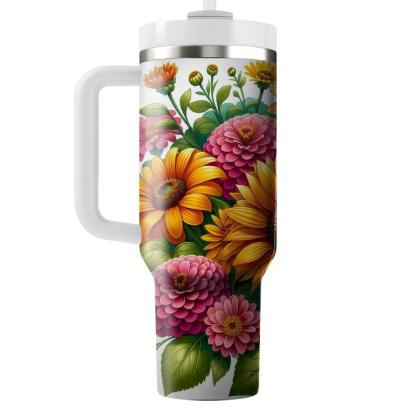 Vibrant Garden Celebration  Insulated Tumblers