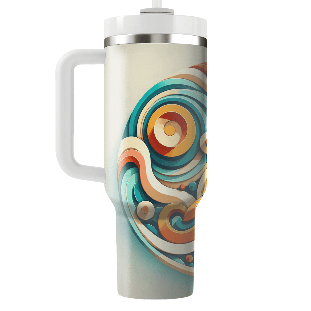 Dynamic Spiral Design  Custom Tumblers